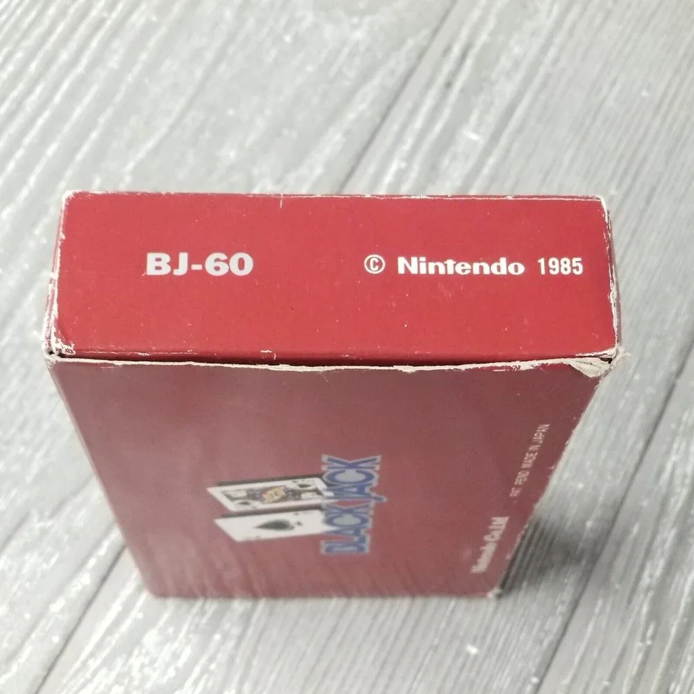 Vintage Nintendo Game & Watch Black Jack Handheld 1985 BJ-60 w/ Box + Manual
